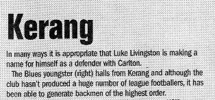 2002 - Livingston: A Kerang boy (21/08/02).