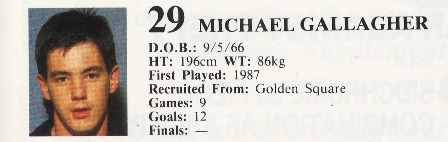 1988 - Michael Gallagher.