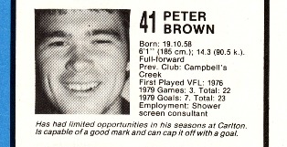 1979 - Peter Brown.
