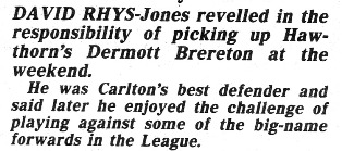 1989 Rd 18 - Rhys-Jones beats Brereton again.Inside Football.