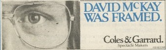 1980 - David McKay advertisement.