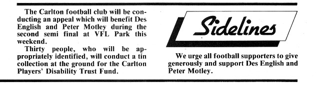 1987 - Peter Motley & Des English appeal.