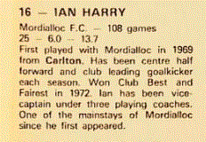 1975 Ian Harry VFA Profile.