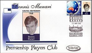 Dennis Munari - Premiership Club Postage Stamps.