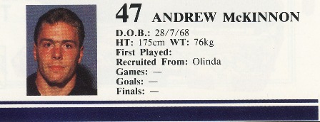 1988 - Andrew McKinnon.