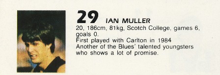 1985 - Ian Muller.