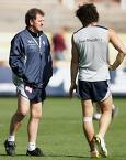 Pagan with Fevola at training.jpg