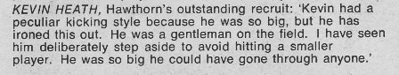 1969 - Kevin Heath a future star.
