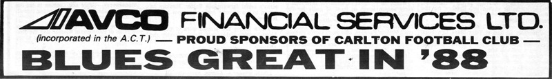 1988 - Blues great in '88.Inside Football.