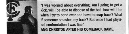 1999 - Ang Christou quote.