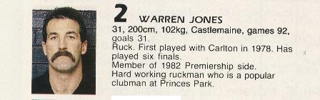 1985 - Warren Jones.
