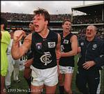 1999 Prelim - An ecstatic Hamill & Beaumont.Pic; News Limited.