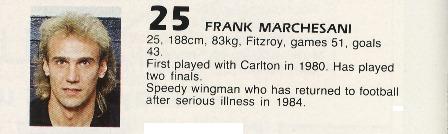 1985 - Frank Marchesani.