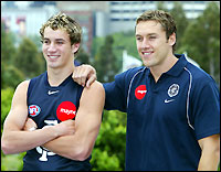 2003 - Kouta and new recruit Andrew Walker.