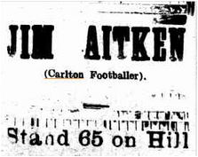 1914 Jimmy Aitken bookmaker advert1914 Jimmy Aitken bookmaker Sporting Judge March 07