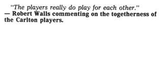 1988 - Robert Walls quote (20/04/88).Inside Football.