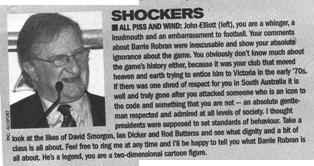 2001 - John Elliott gaffe (30/05/01).