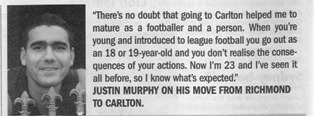 1999 - Justin Murphy quote.