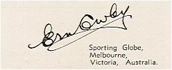 Ern Cowley's signature. Ern Cowley's signature. From AUSTUS Handbook youtube