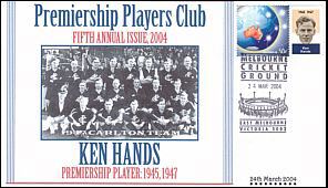 Ken Hands - Premiership Club Postage Stamps.