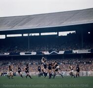 1972 Grand Final - David McKay flies for a mark.