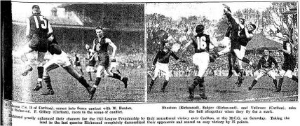 1932 Semi Final vs Richmond 1932 Semi Final vs Richmond Table Talk September 22 p7