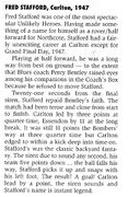 1947 GF - Unlikely Heroes: Fred Stafford.Pic: Football Record.