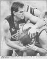 1987 2nd Semi - Wayne Johnston slips one into Dipper.