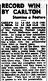 1945 Grand Final Record Win By Blues (The Argus).