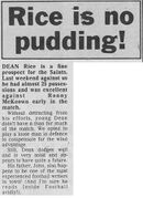 1987 - Future Blue Dean Rice article (27/05/87).