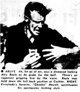1953 - Alex Boyle.From Argus April 17th, 1953