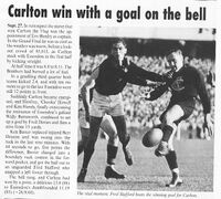 1947 GF - Carlton win with goal on the bell.100 Years of Australian Rules Football.