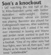 2003 - Bannister snippet (Mar 03).