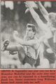 1987 1st Semi - Future Blue Greg Williams gets a hurrried kick.