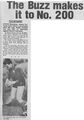1985 - Buzz plays his 200th game (01/08/85).