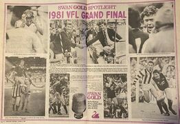 1981 Grand Final Souvenir.