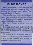 1982 - Subiaco chasing Fitzy.