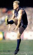 Dean Rice Shoots At Goal 1995