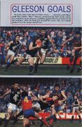 1988 Rd 18 - Adrian Gleeson evading tacklers.Pic: Football Record.