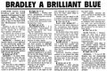 1990 - Bradley; A brilliant Blue.Inside Football.