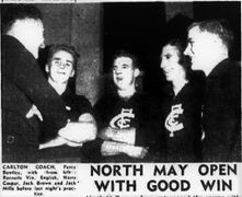 1950 recruits with Carlton coach 1950 recruits with Carlton coach Trove: Herald April 21 p15