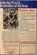 1984 - Future Blue; Rhett Baynes leading WAFL player.