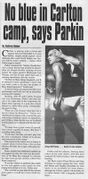 1995 - Parkin: No Blue in the Carlton camp (14/06/95).Pic: Inside Football.