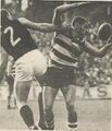 1966 Rd 7 - Big Nick & Polly compete.Pic: Inside Football.
