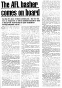 1993 - Ian Collins joins the AFL (10/11/93) pg 1 of 2.Inside Football.