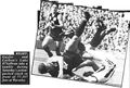 1992 Rd 23 - Luke O'Sullivan takes a tumble.Pic: Inside Football.