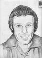 1974 - Adrian Gallagher sketch.Pic: Football Life.