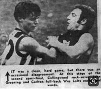 1969 2nd Semi - Wes Lofts clashes with John Greening.