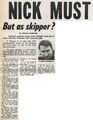 1972 - Big V State Game - Nick must play (03/06/72).Inside Football.