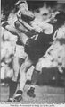 1989 Rd 1 - Ken Hunter marks strongly.Pic: Inside Football.